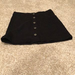 Black skirt with buttons